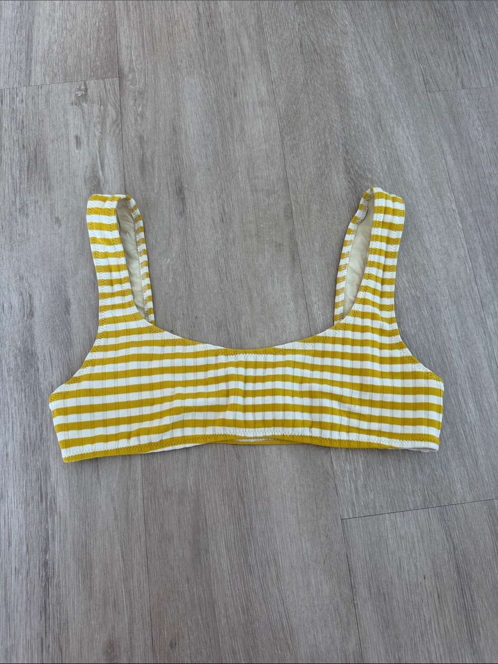Solid & Striped Yellow Madison Bikini Top